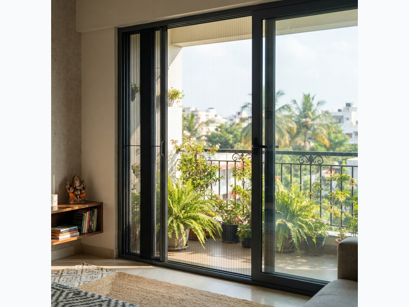 Mosquito net for doors Bangalore custom installation